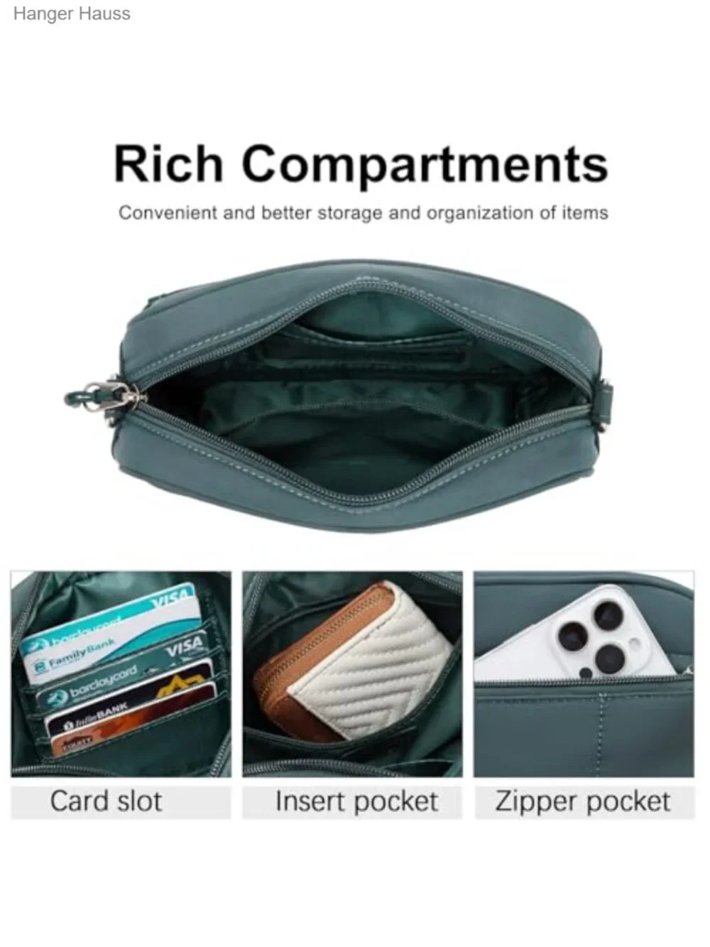 Quilted Nylon Crossbody Bag Lightweight Puffer Shoulder Purse Travel with Wide